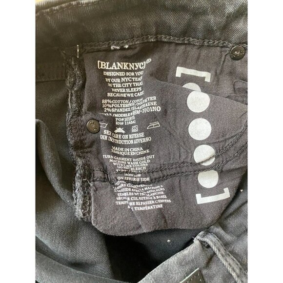 BLANKNYC Bnwot Pearl Embellished Raw Hem Skinny Jeans Sz 31 - Picture 7 of 8